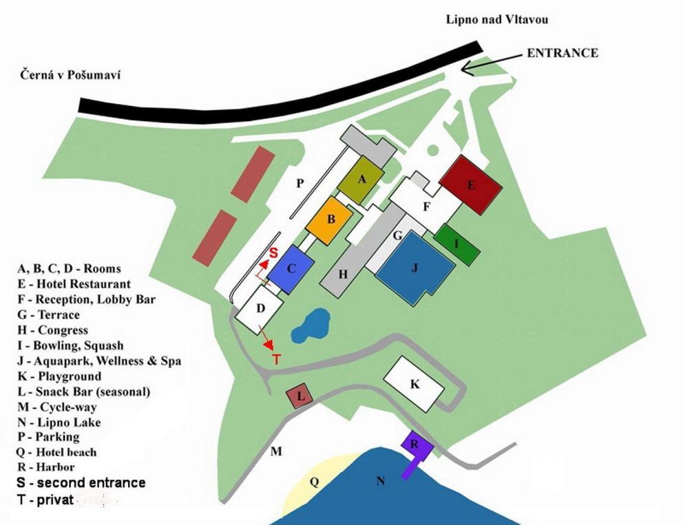 Lipno Wellness - Frymburk C104 Privat Family Room Eksteriør billede